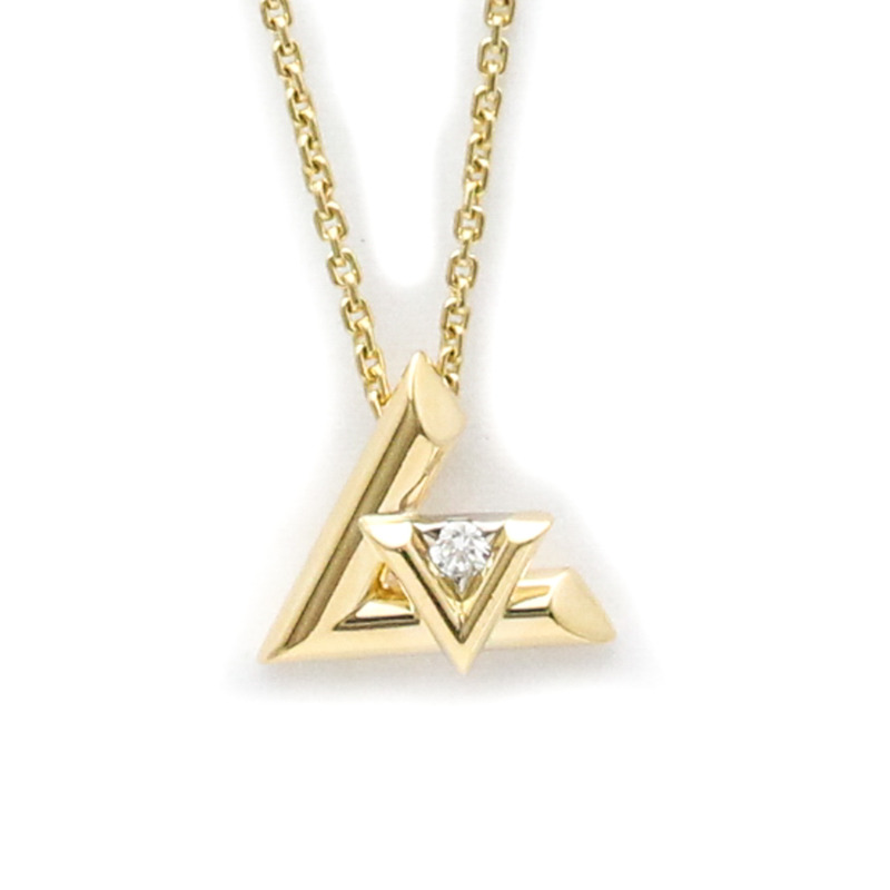 【日本直送】路易威登 LV Volt One 小號吊墜 Q93805 黃金 (18K) 鑽石男士、女士時尚吊墜項鍊克拉/0.03-0