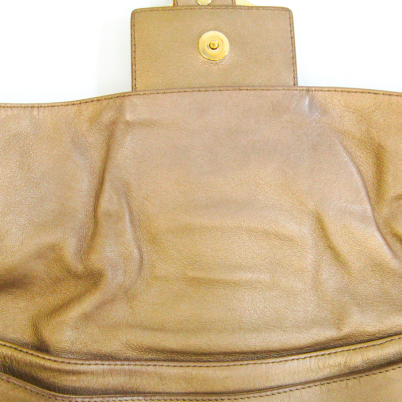 【日本直送】Bvlgari 32305 女士皮革手提包 金色-3