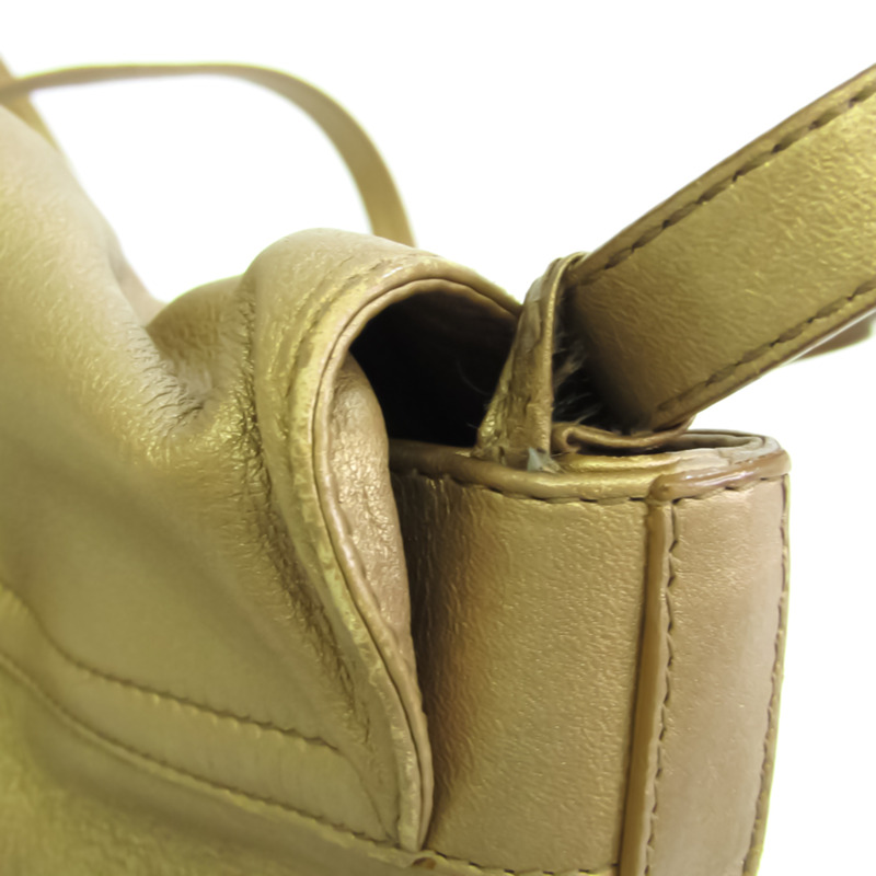 【日本直送】Bvlgari 32305 女士皮革手提包 金色-7