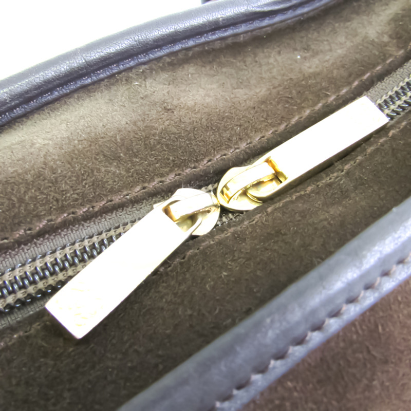 【日本直送】Loewe Amazona 32 女式皮革,麂皮手提包棕色,卡其棕色-7