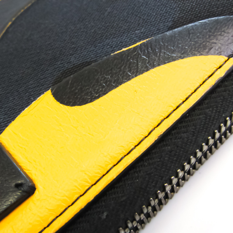 【日本直送】Valentino Garavani 男士皮革，帆布長錢包（雙折）黑色，棕色-6