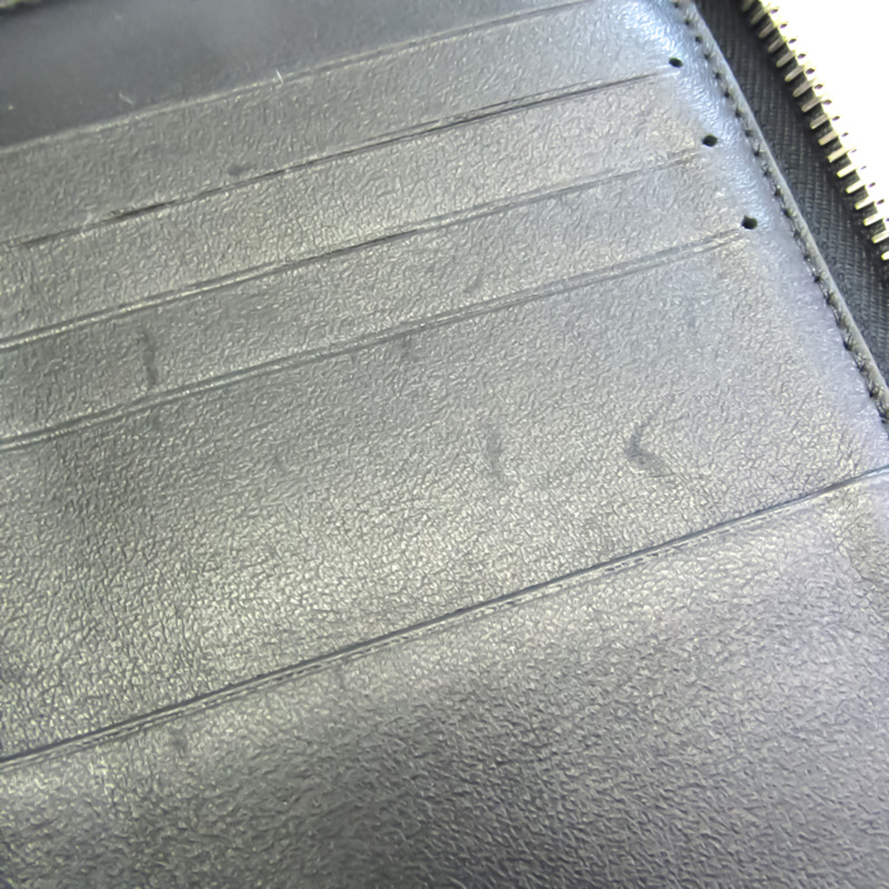 【日本直送】Valentino Garavani 男士皮革，帆布長錢包（雙折）黑色，棕色-9