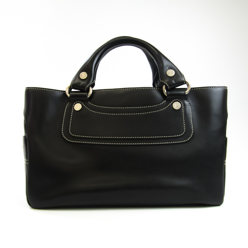 【日本直送】Celine Boogie 女士皮革手提包 黑色-0