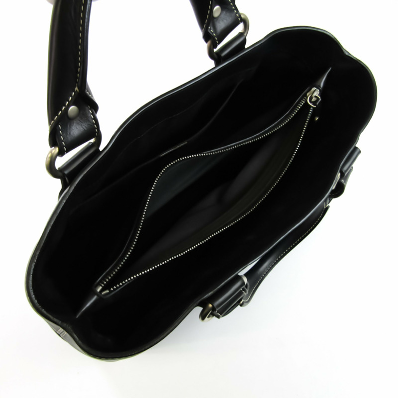 【日本直送】Celine Boogie 女士皮革手提包 黑色-2