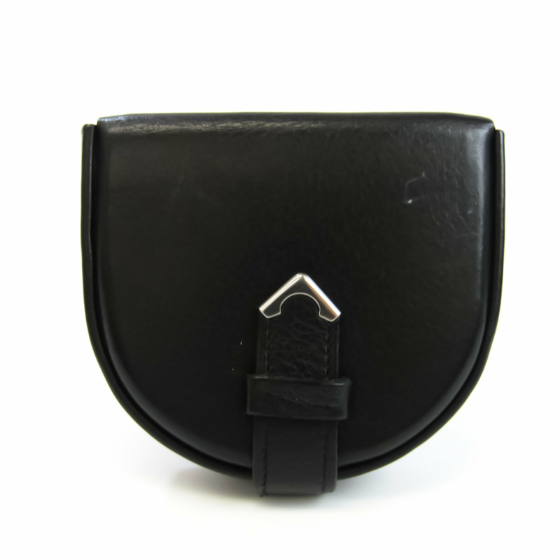 【日本直送】卡地亞 Must Mast De Cartier Horseshoe L3000572 中性皮革零錢包/硬幣盒黑色-0