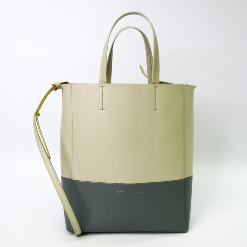 【日本直送】Celine Cabas Vertical Small 176163XBB 女士真皮手提包,單肩包 奶油色,灰色,米白色-0
