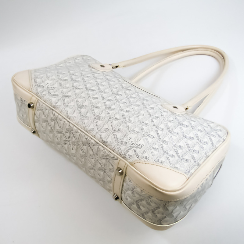 【日本直送】Goyard Saint Martin ABA120071 中性皮革手提包,單肩包 Off-white,White-1