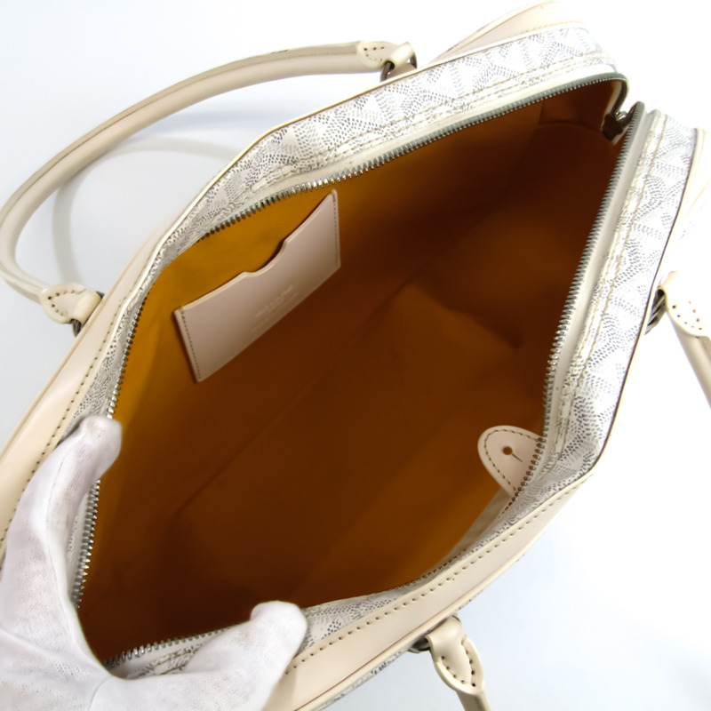 【日本直送】Goyard Saint Martin ABA120071 中性皮革手提包,單肩包 Off-white,White-2