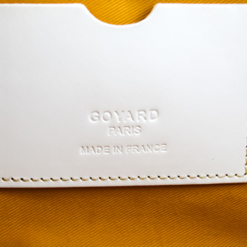 【日本直送】Goyard Saint Martin ABA120071 中性皮革手提包,單肩包 Off-white,White-11