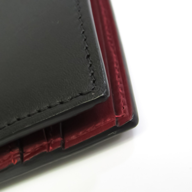 【日本直送】卡地亞男士皮革錢包（雙折）波爾多，棕色-6