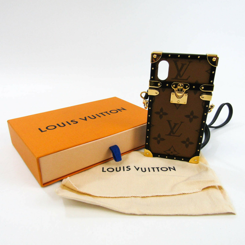 【日本直送】Louis Vuitton Monogram Reverse Monogram Reverse Phone Rugged Case For iPhone X Eye trunk IPHONE X iPhone case M62619-11