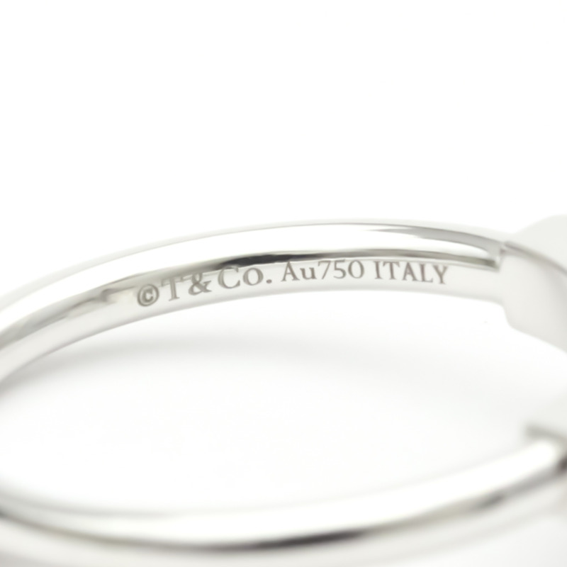 【日本直送】Tiffany T Wire 戒指白金 (18K) 時尚鑽石,綠松石戒指-6