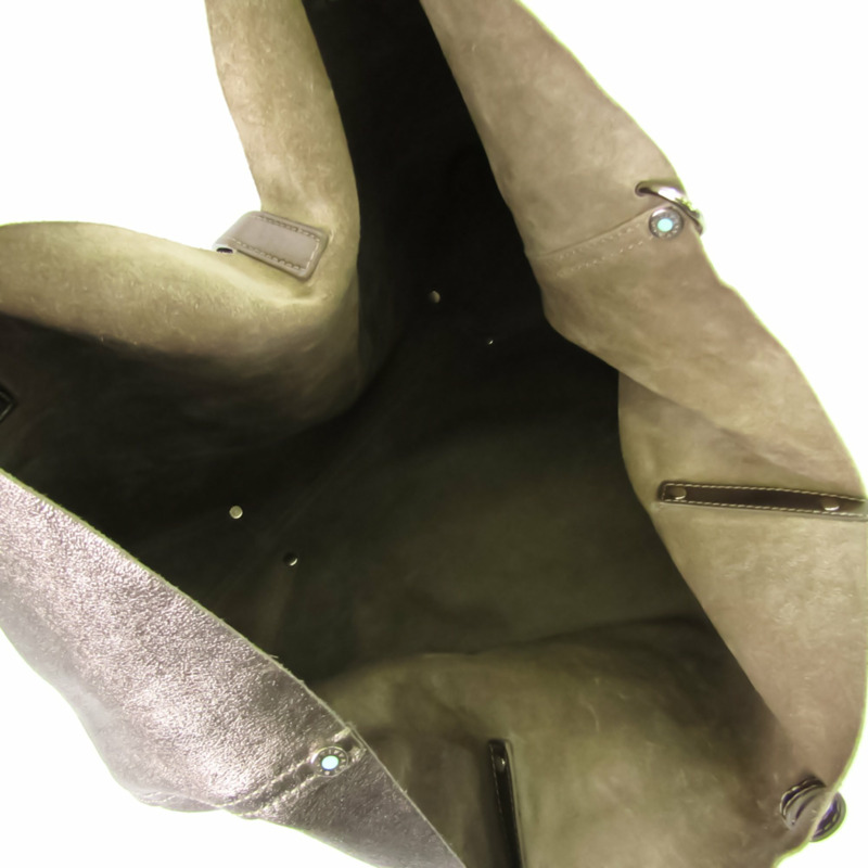 【日本直送】蒂芙尼女士皮革絨面革手提包金色-2