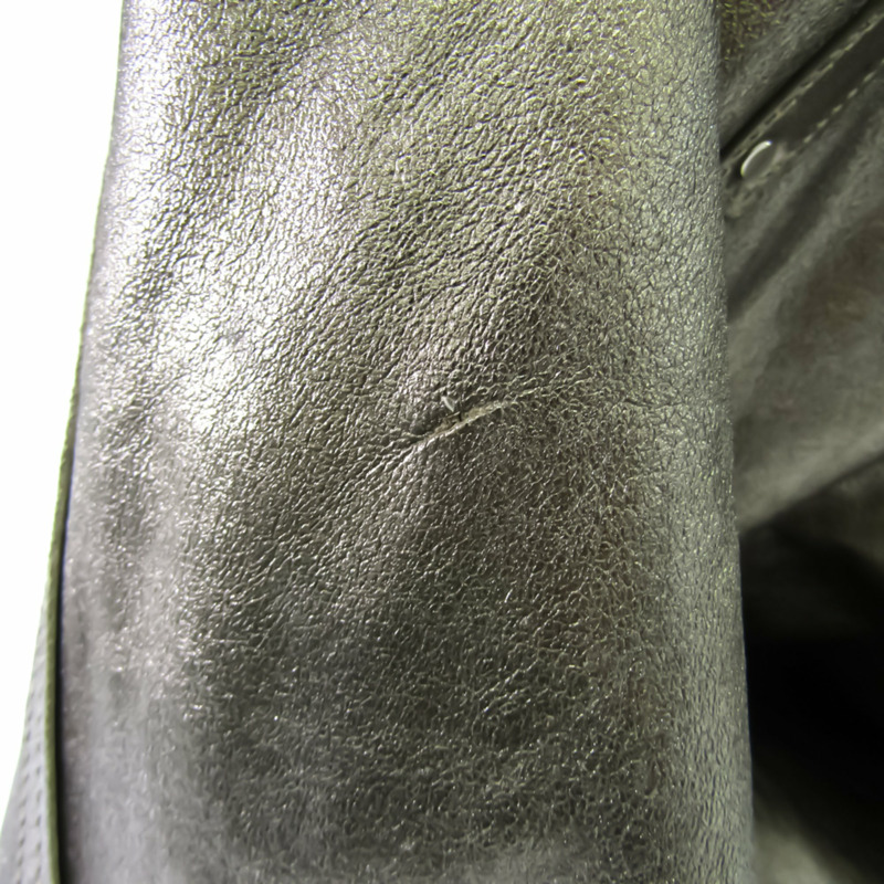 【日本直送】蒂芙尼女士皮革絨面革手提包金色-4