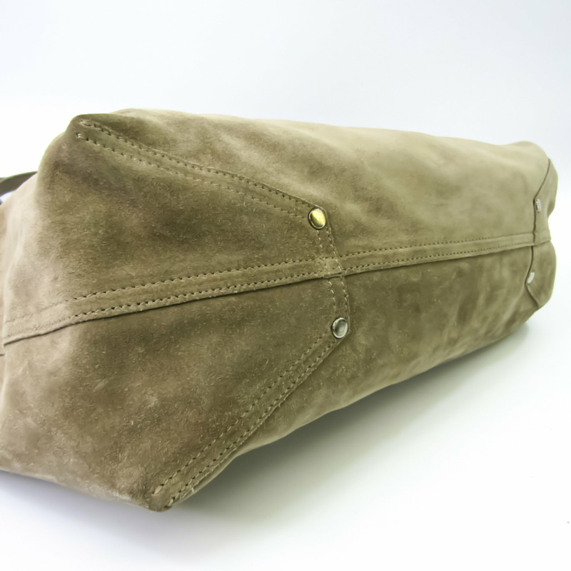 【日本直送】蒂芙尼女士皮革絨面革手提包金色-13