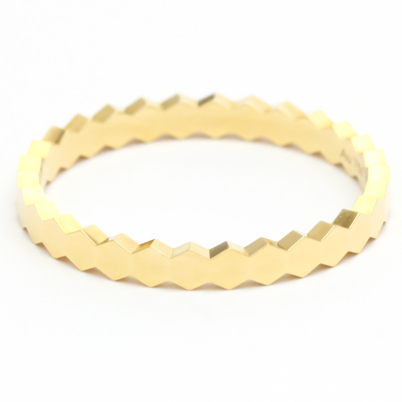 【日本直送】Chaumet Be My Love 蜂窩狀戒指 黃金（18K）時尚無石戒指-2