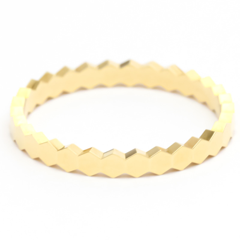 【日本直送】Chaumet Be My Love 蜂窩狀戒指 黃金（18K）時尚無石戒指-3