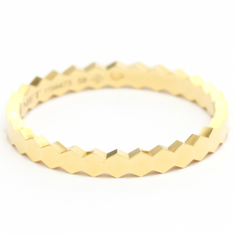 【日本直送】Chaumet Be My Love 蜂窩狀戒指 黃金（18K）時尚無石戒指-4