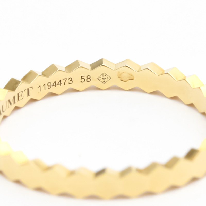 【日本直送】Chaumet Be My Love 蜂窩狀戒指 黃金（18K）時尚無石戒指-8