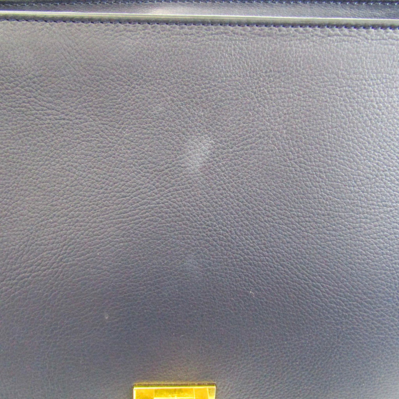 【日本直送】Celine Trapeze 169542 中性皮革,帆布手提包,單肩包 米色,黑色,海軍-7