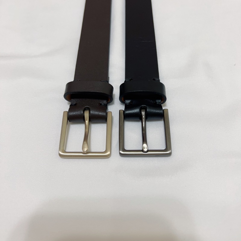 《近新》UNIQLO 女純正牛皮皮帶M/ 「深咖啡色」基本經典款 素雅 舒適百搭 真皮耐用 原價990省$402-3