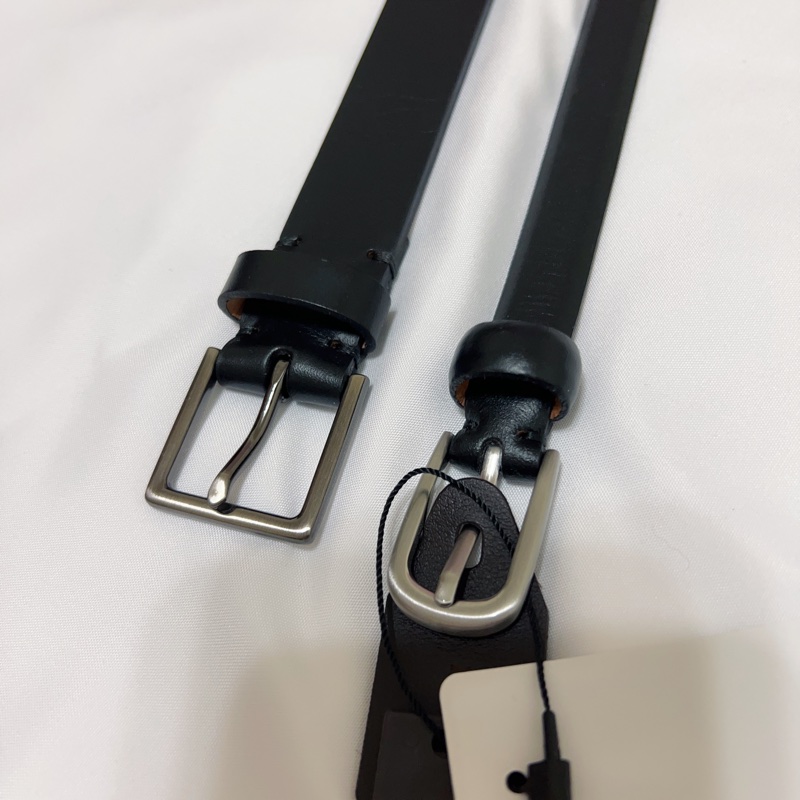 《近新》UNIQLO 女純正牛皮皮帶M/ 「深咖啡色」基本經典款 素雅 舒適百搭 真皮耐用 原價990省$402-4