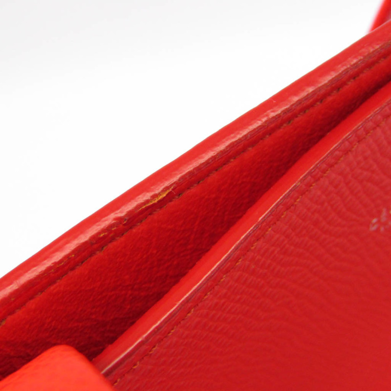 【日本直送】Celine Cabas Phantom S 女式皮革托特包紅色-5