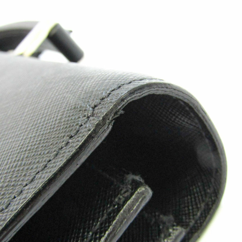 【日本直送】Prada Saffiano 男士皮革公文包 黑色-3