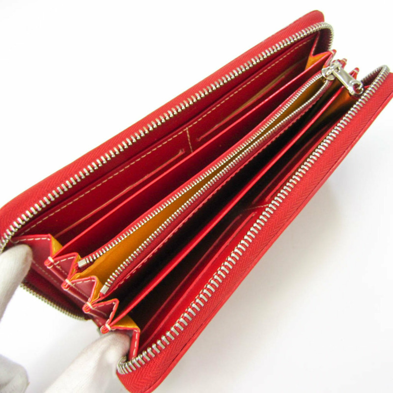 【日本直送】Goyard Matignon 女士,男士帆布,皮革長錢包(雙折)紅色【限時大折扣!!全面現打9折】-2