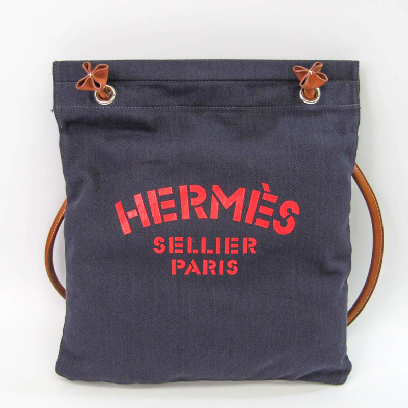【日本直送】Hermes Sac Aline 061643CK 女式 Toile Officier,皮革單肩包海軍藍,紅色-0