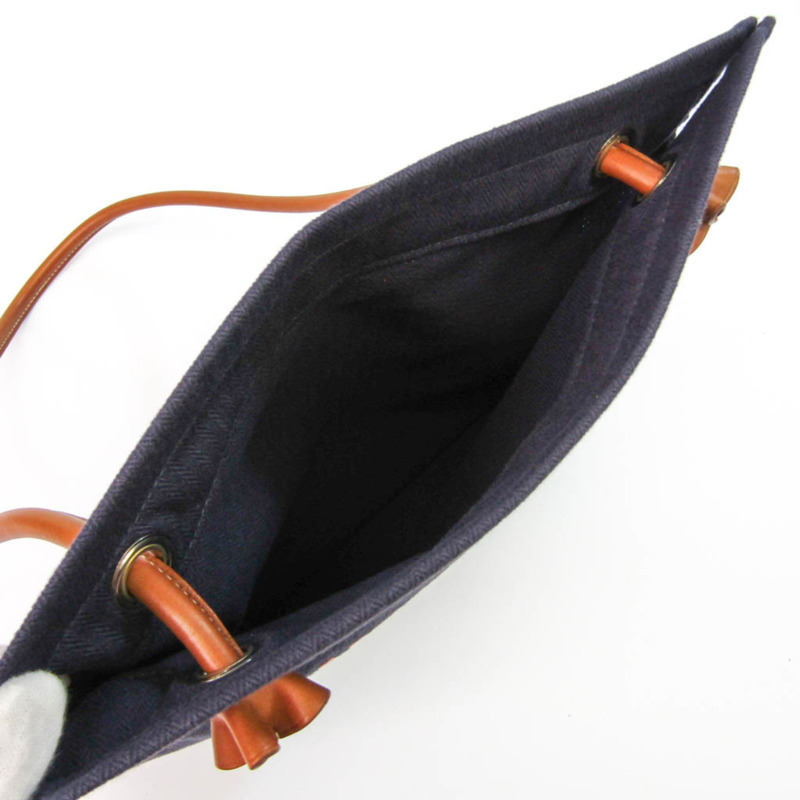 【日本直送】Hermes Sac Aline 061643CK 女式 Toile Officier,皮革單肩包海軍藍,紅色-2