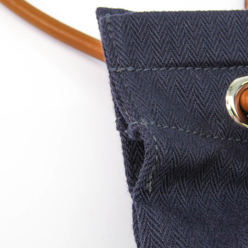 【日本直送】Hermes Sac Aline 061643CK 女式 Toile Officier,皮革單肩包海軍藍,紅色-3