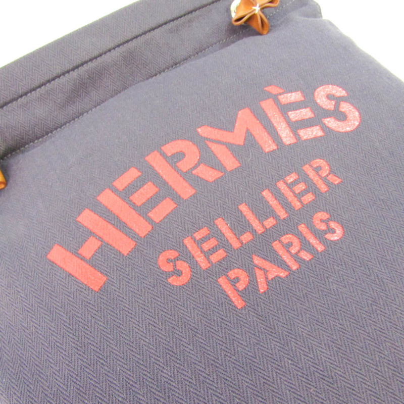 【日本直送】Hermes Sac Aline 061643CK 女式 Toile Officier,皮革單肩包海軍藍,紅色-7