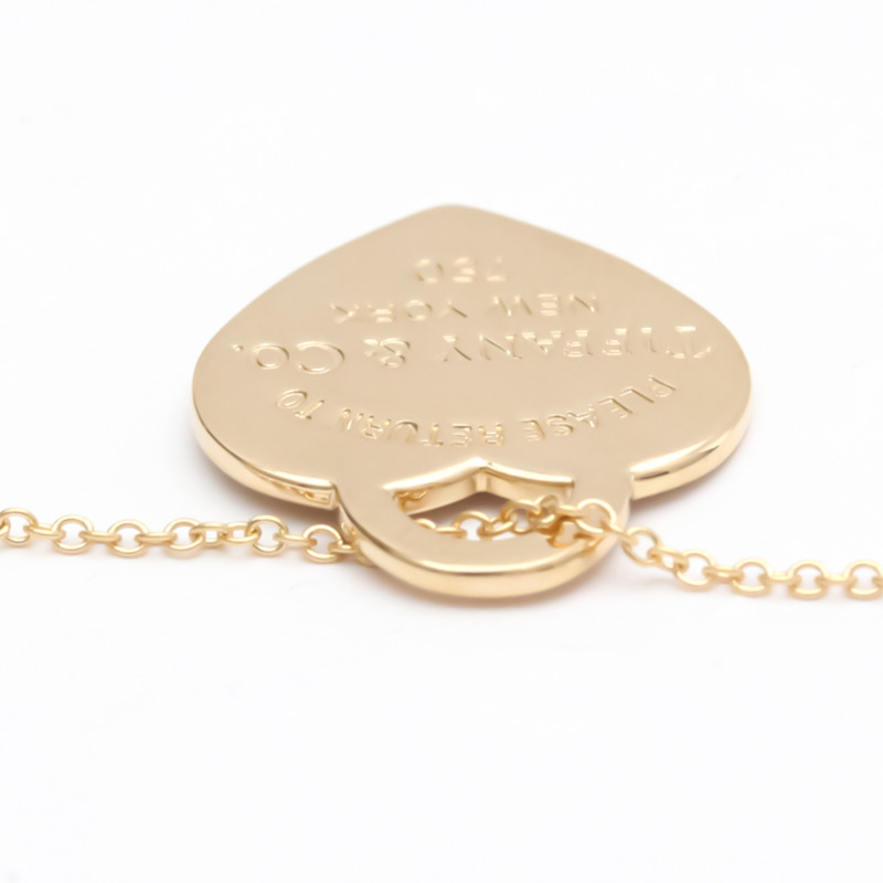 【日本直送】拋光蒂芙尼 Return To Tiffany 心形吊墜 18K 玫瑰金項鍊 BF552826-5