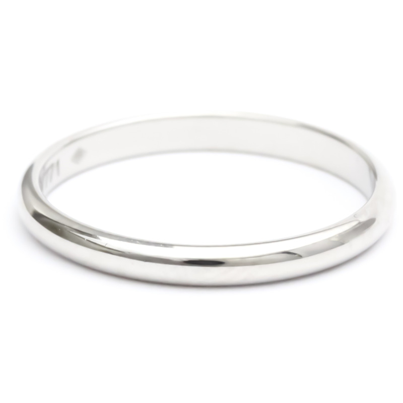 【日本直送】拋光卡地亞 1895 結婚戒指 #58 美國 8 鉑金 BF552537-3