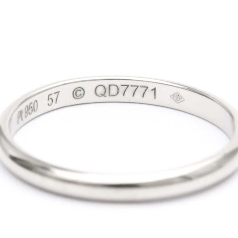 【日本直送】拋光卡地亞 1895 結婚戒指 #58 美國 8 鉑金 BF552537-5