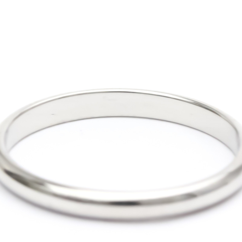 【日本直送】拋光卡地亞 1895 結婚戒指 #58 美國 8 鉑金 BF552537-7