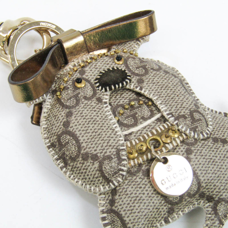 【日本直送】Gucci Guccioli 206080 Charm Keyring (米色,棕色)-2