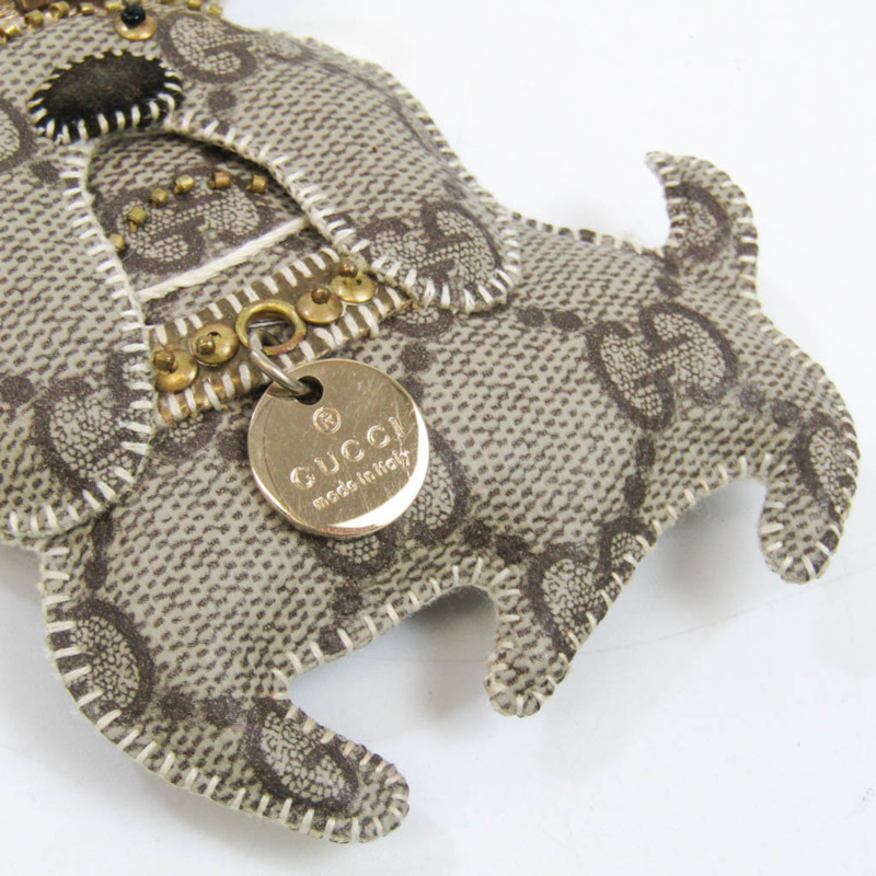 【日本直送】Gucci Guccioli 206080 Charm Keyring (米色,棕色)-3