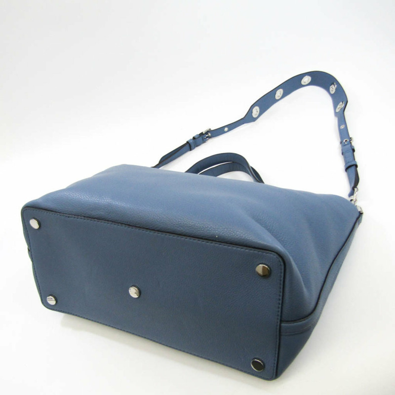 【日本直送】Michael Kors Brooklyn 大號挎包 30T7SBNS3L 女式皮革托特包 藍色-1