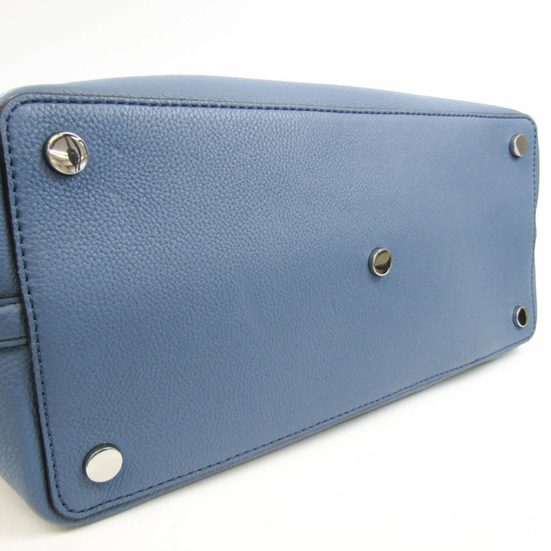 【日本直送】Michael Kors Brooklyn 大號挎包 30T7SBNS3L 女式皮革托特包 藍色-4