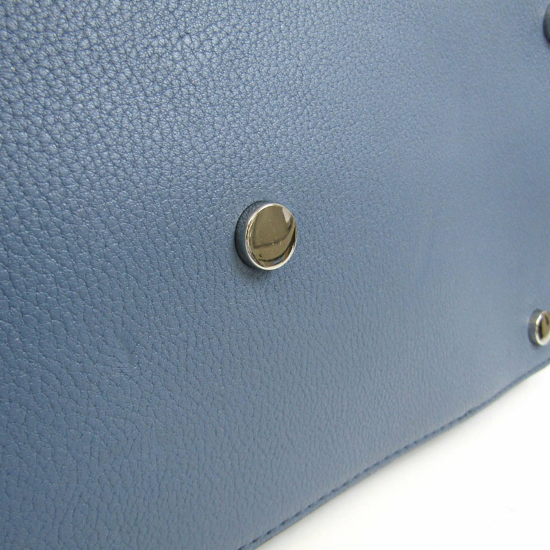 【日本直送】Michael Kors Brooklyn 大號挎包 30T7SBNS3L 女式皮革托特包 藍色-5