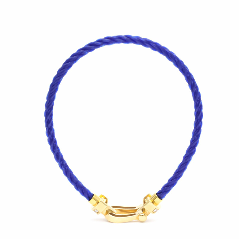 【日本直送】FRED Force 10 中號型號 #14 鑽石 18K 黃金鋼手鍊 BF553626-2