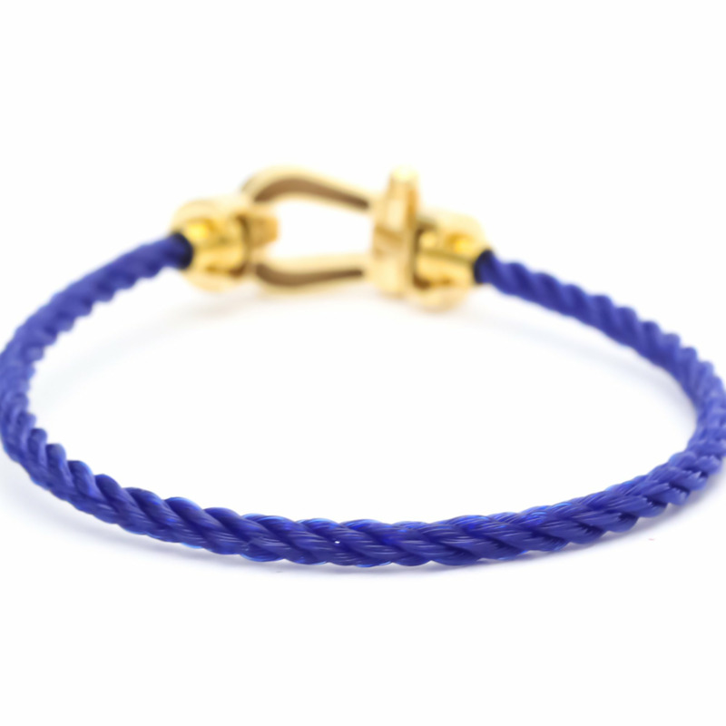 【日本直送】FRED Force 10 中號型號 #14 鑽石 18K 黃金鋼手鍊 BF553626-4