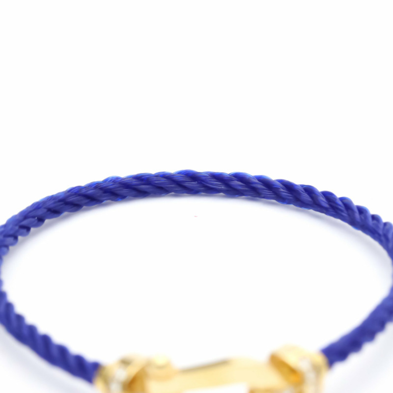 【日本直送】FRED Force 10 中號型號 #14 鑽石 18K 黃金鋼手鍊 BF553626-6