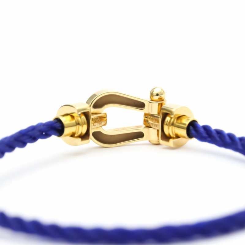 【日本直送】FRED Force 10 中號型號 #14 鑽石 18K 黃金鋼手鍊 BF553626-8