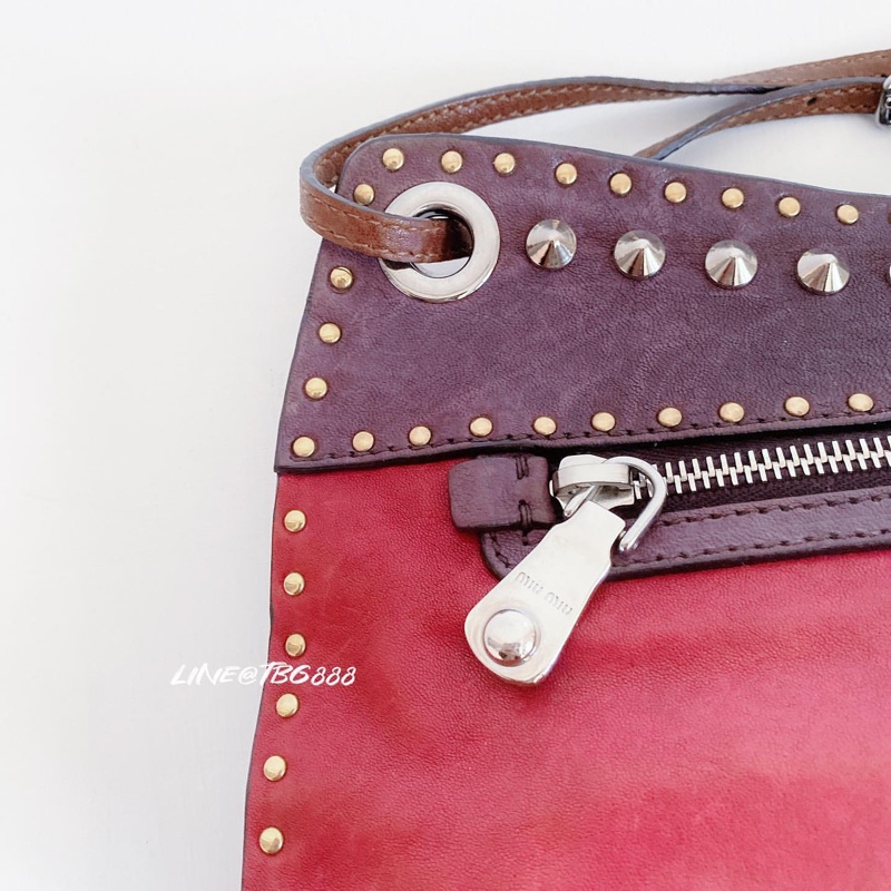 Miu Miu 鉚釘撞色包-8