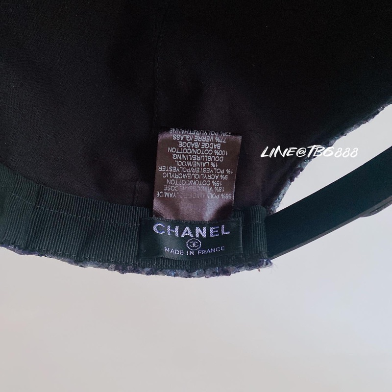 Chanel 金屬色澤棒球帽-7