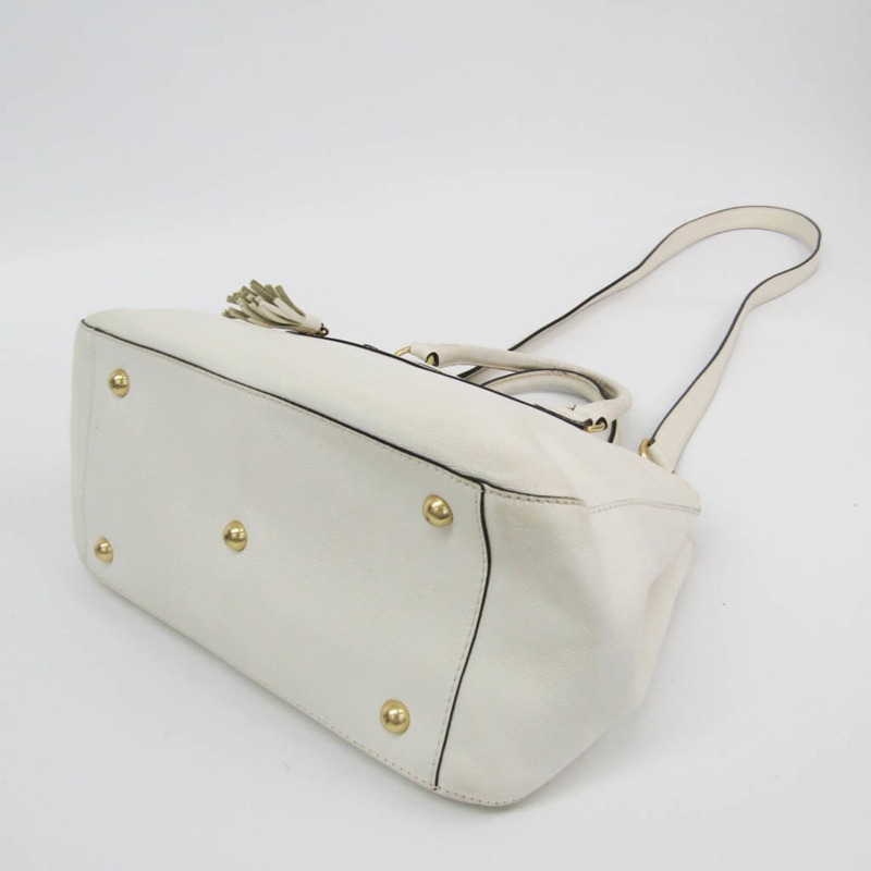 【日本直送】J&M Davidson 女士皮革手提包，單肩包 奶油色-1