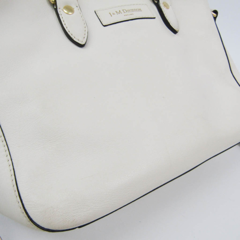 【日本直送】J&M Davidson 女士皮革手提包，單肩包 奶油色-3